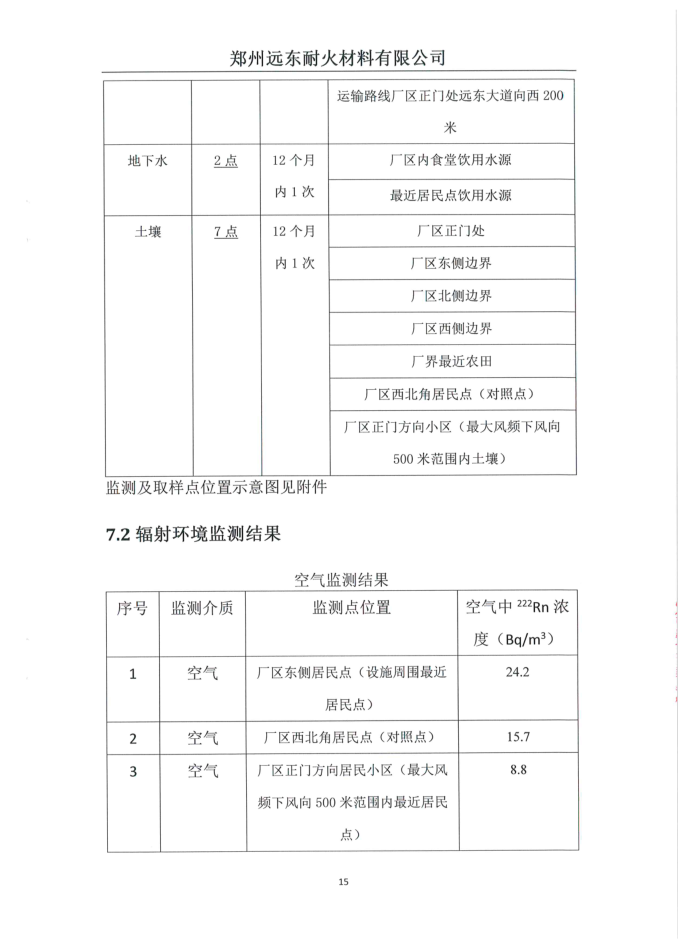 伴生放射性礦開(kāi)發(fā)利用企業(yè)環(huán)境輻射檢測(cè)報(bào)告（2019年度第二次檢測(cè)）