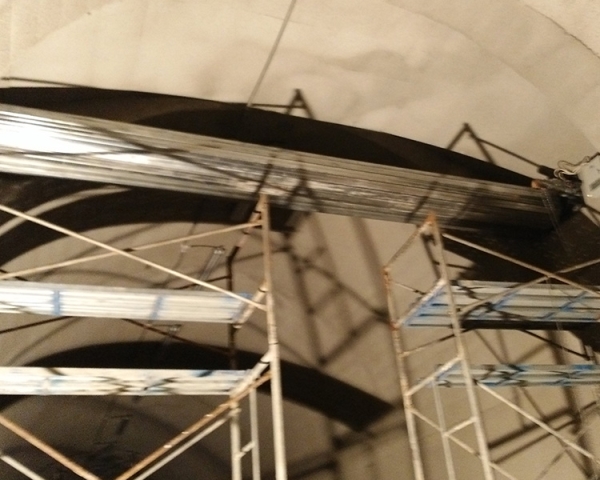 靜興高速隧道防火門(mén)、防火卷簾施工現(xiàn)場(chǎng)