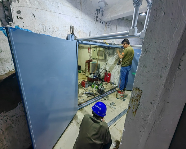 山西西龍池電站防火門(mén)、快速門(mén)施工現(xiàn)場(chǎng)